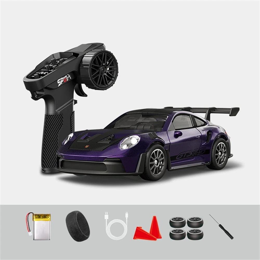 RC Drift Car 1:43 with Gyro - 4WD, LED and Remote Control 8
