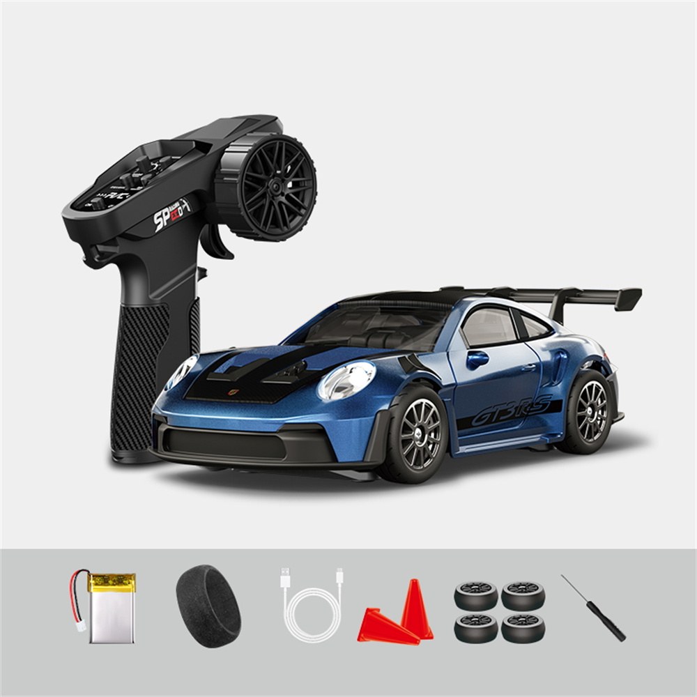 RC Drift Car 1:43 with Gyro - 4WD, LED and Remote Control 12