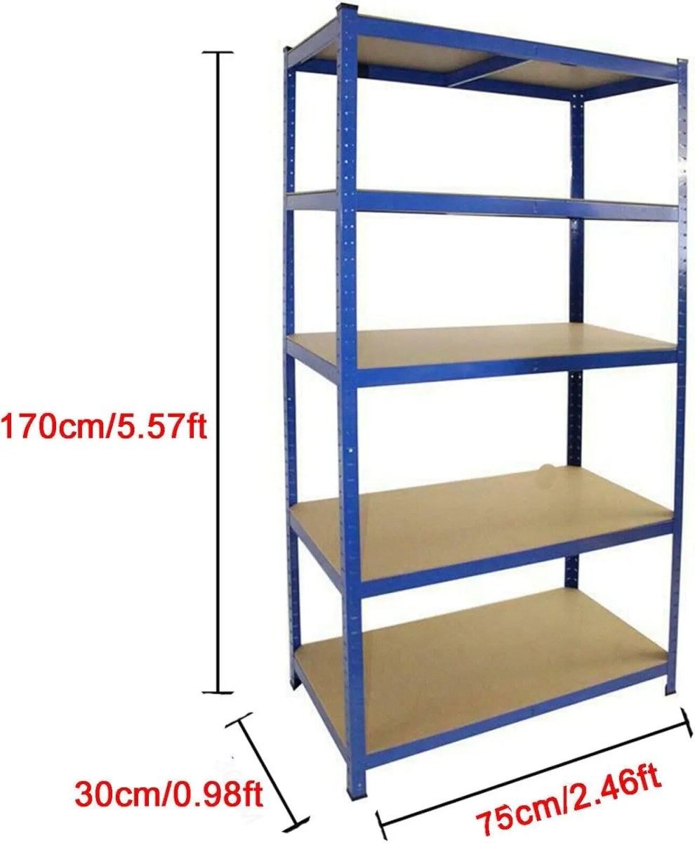 Zware schappenrek 170x75x30cm - 875kg draagvermogen 9