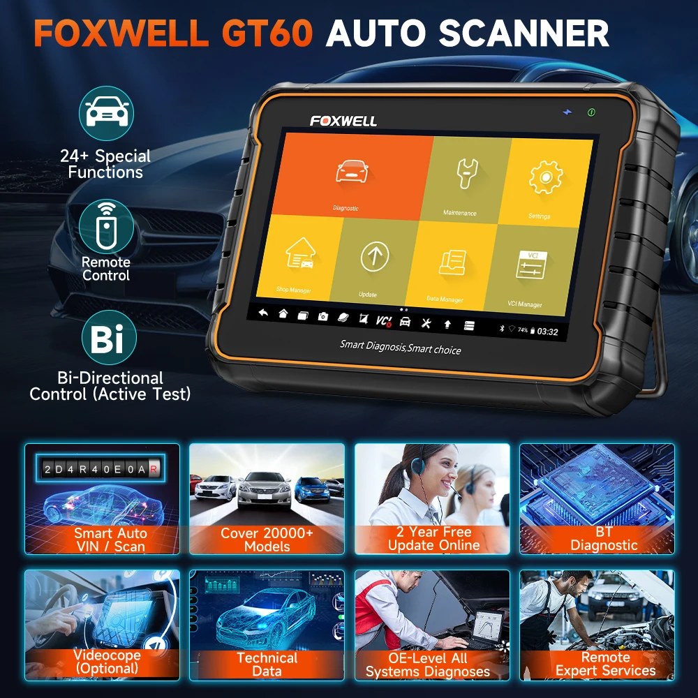 FOXWELL GT60 OBD2 Universele Autodiagnose Scanner 5