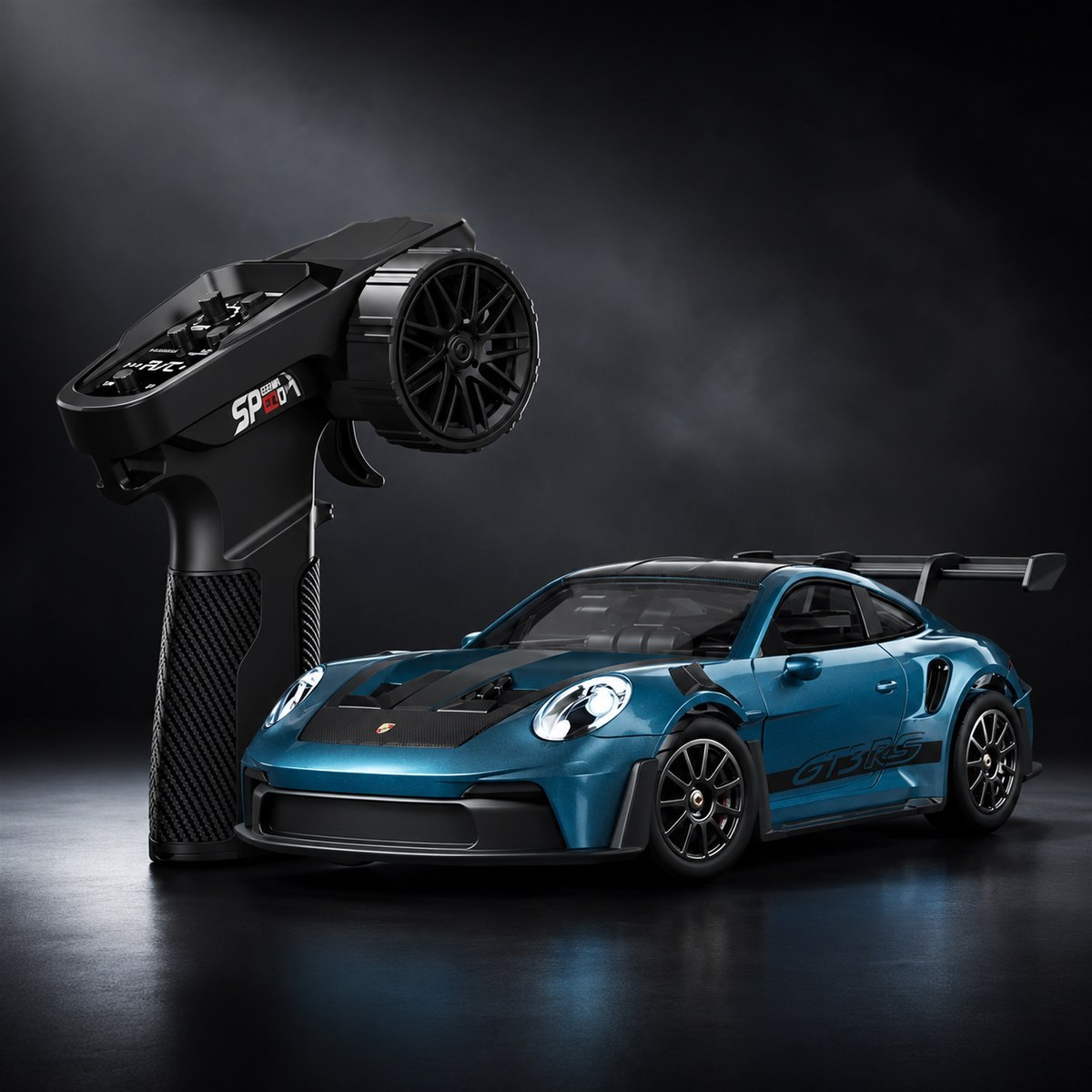 RC Driftauto 1:43 met Gyro - 4WD, LED en Fernbediening