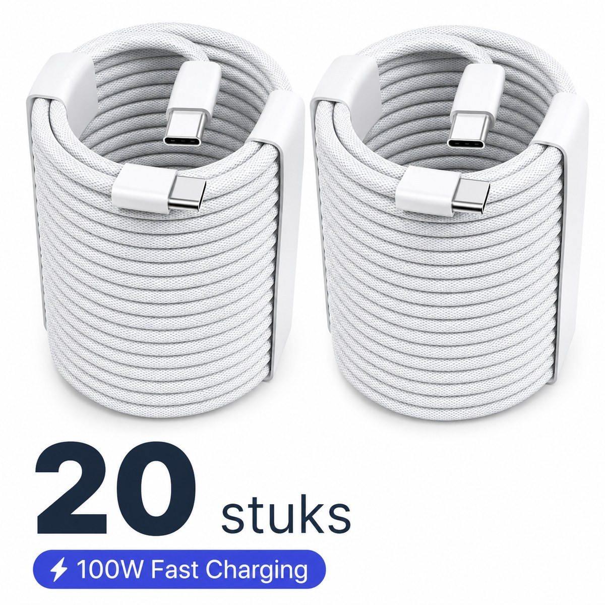 USB-C snellaadkabel 100W - 20 stuks 2